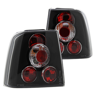 Spec-D® - Driver and Passenger Side Black/Red Euro Tail Lights