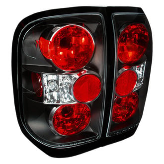 Spec-D® - Driver and Passenger Side Black/Red Euro Tail Lights