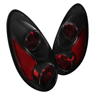 Spec-D® - Driver and Passenger Side Black/Red Euro Tail Lights