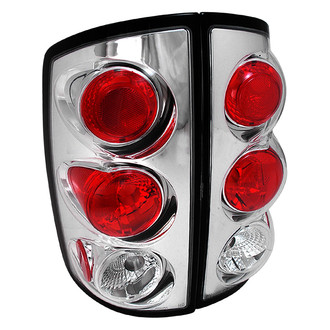 Spec-D® - Driver and Passenger Side Chrome/Red Euro Tail Lights
