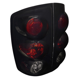 Spec-D® - Driver and Passenger Side Gloss Black Red/Smoke Euro Tail Lights