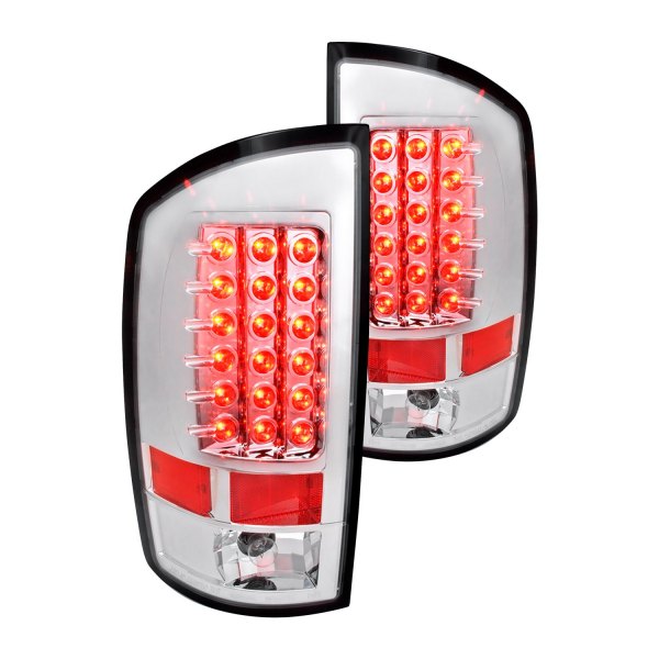 Spec-D® - Chrome LED Tail Lights, Dodge Ram