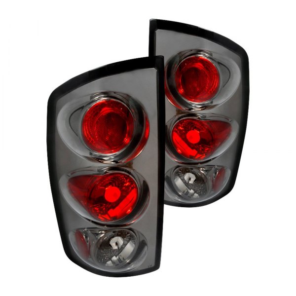 Spec-D® - Black Red/Smoke Euro Tail Lights, Dodge Ram