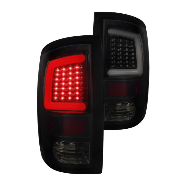 Spec-D® - Gloss Black/Smoke Fiber Optic LED Tail Lights