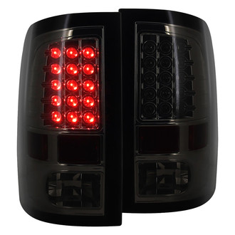 Spec-D® LT-RAM09GLED-TM - Driver and Passenger Side Black/Smoke LED Tail Lights