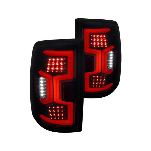 Spec-D® - Gloss Black/Smoke Sequential Fiber Optic LED Tail Lights