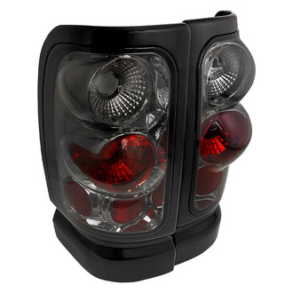 Spec-D® - Driver and Passenger Side Chrome Red/Smoke Euro Tail Lights