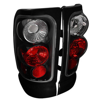 Spec-D® - Driver and Passenger Side Black/Red Euro Tail Lights