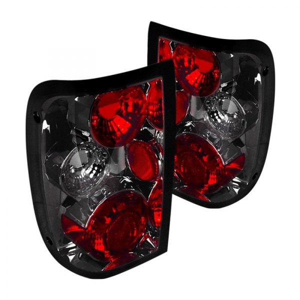 Spec-D® - Chrome Red/Smoke Euro Tail Lights, Ford Ranger