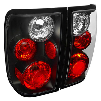 Spec-D® - Driver and Passenger Side Black/Red Euro Tail Lights