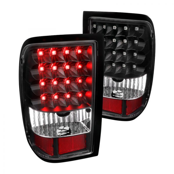 Spec-D® - Black LED Tail Lights, Ford Ranger
