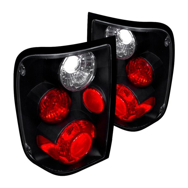 Spec-D® - Black/Red Euro Tail Lights, Ford Ranger
