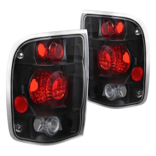 Spec-D® - Black/Red Factory Style Tail Lights, Ford Ranger