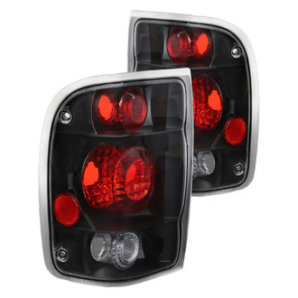 Spec-D® - Driver and Passenger Side Black/Red Euro Tail Lights