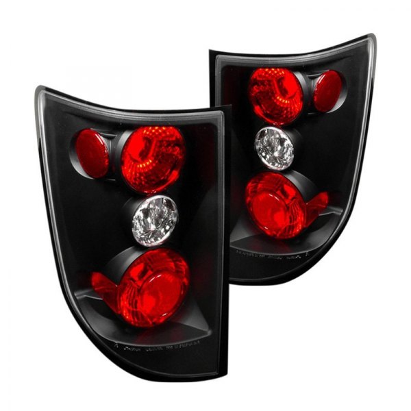 Spec-D® - Black/Red Euro Tail Lights, Honda Ridgeline