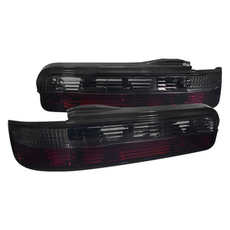 Spec-D® - Driver and Passenger Side Chrome Red/Smoke Euro Tail Lights