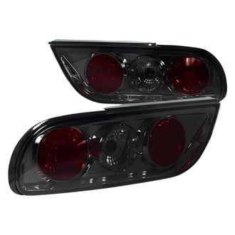 Spec-D® - Driver and Passenger Side Chrome Red/Smoke Euro Tail Lights