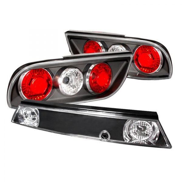Spec-D® - Black Euro Tail Lights, Nissan 240SX
