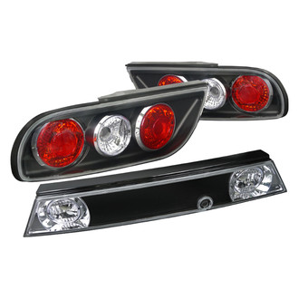 Spec-D® - Driver and Passenger Side Black Euro Tail Lights