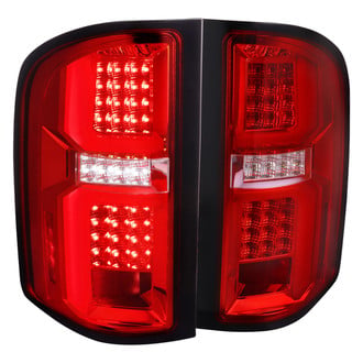 Spec-D® - Driver and Passenger Side Chrome Fiber Optic LED Tail Lights