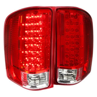 Spec-D® - Driver and Passenger Side Chrome/Red LED Tail Lights