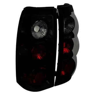 Spec-D® - Driver and Passenger Side Gloss Black/Smoke Euro Tail Lights