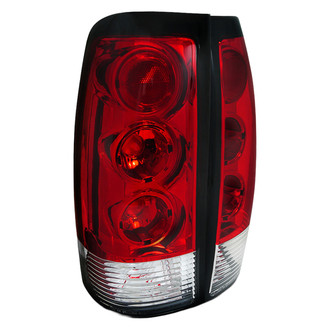 Spec-D® - Driver and Passenger Side Chrome/Red Euro Tail Lights