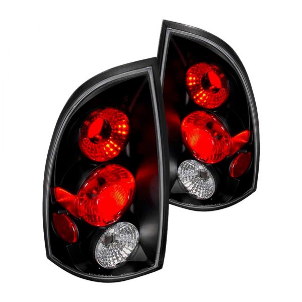 Spec-D® - Black/Red Euro Tail Lights, Toyota Tacoma