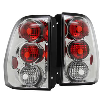 Spec-D® - Driver and Passenger Side Chrome/Red Euro Tail Lights