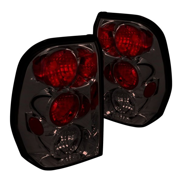 Spec-D® - Chrome Red/Smoke Euro Tail Lights, Chevy Trailblazer