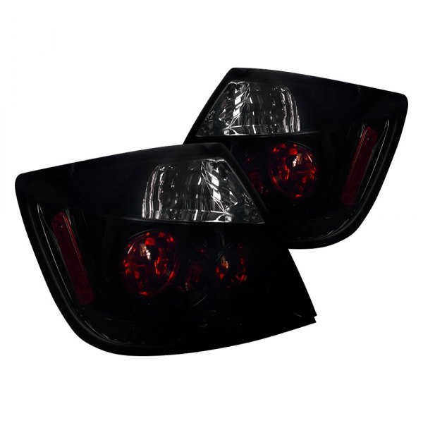 Spec-D® - Gloss Black/Smoke Euro Tail Lights, Scion tC