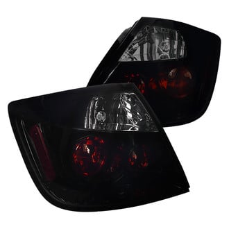 Spec-D® - Driver and Passenger Side Gloss Black/Smoke Euro Tail Lights