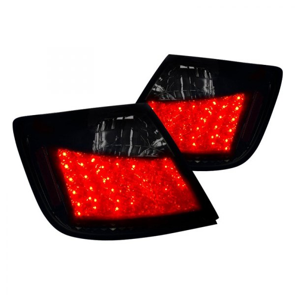 Spec-D® - Gloss Black/Smoke LED Tail Lights, Scion tC