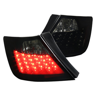 Spec-D® - Driver and Passenger Side Gloss Black/Smoke LED Tail Lights