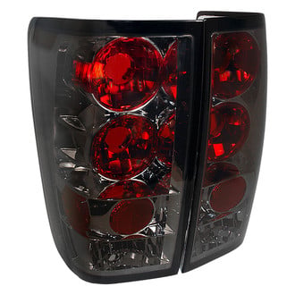 Spec-D® - Driver and Passenger Side Chrome Red/Smoke Euro Tail Lights