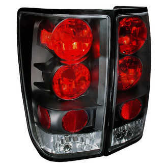Spec-D® - Driver and Passenger Side Black/Red Euro Tail Lights