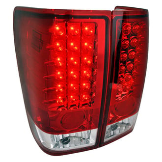 Spec-D® - Driver and Passenger Side Chrome/Red LED Tail Lights