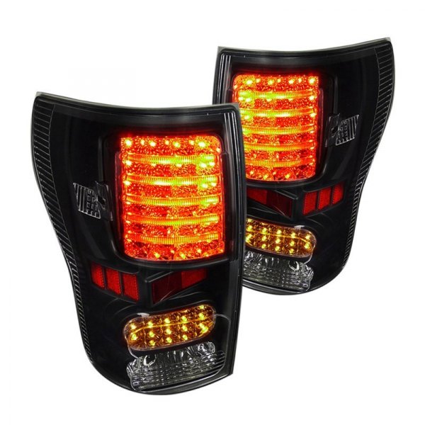 Spec-D® - Black LED Tail Lights, Toyota Tundra