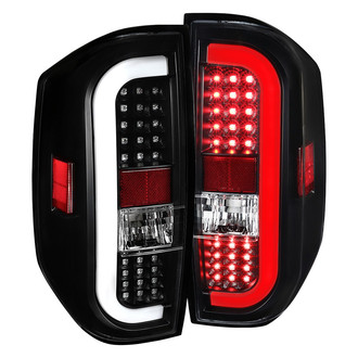 Spec-D® - Driver and Passenger Side Black Sequential Fiber Optic LED Tail Lights