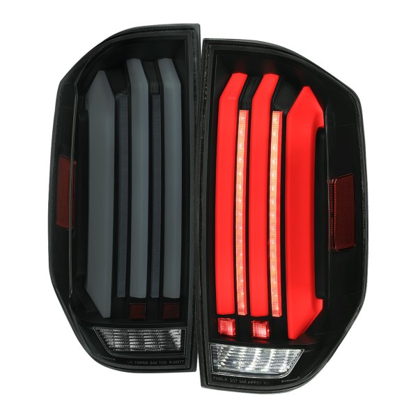Spec-D® - Sequential Fiber Optic LED Tail Lights, Toyota Tundra