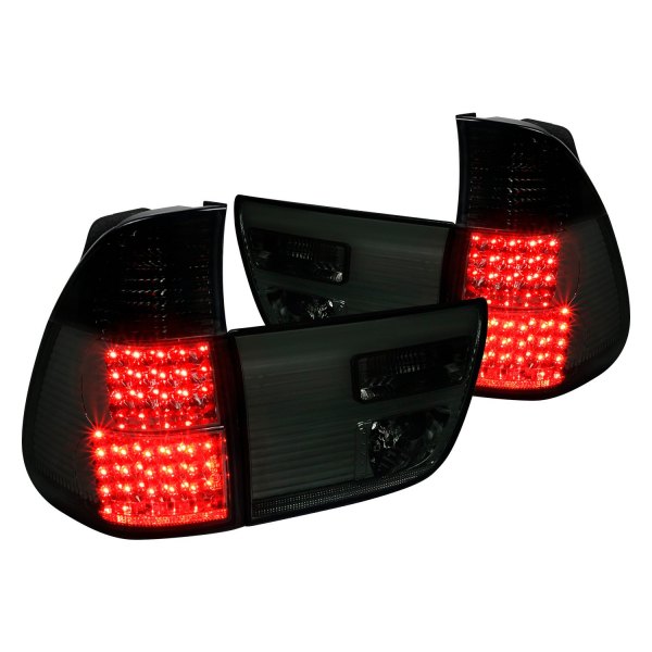 Spec-D® - Chrome/Smoke LED Tail Lights, BMW X5