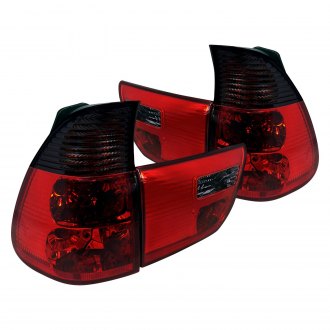 Spec-D® - Chrome Red/Smoke Euro Tail Lights