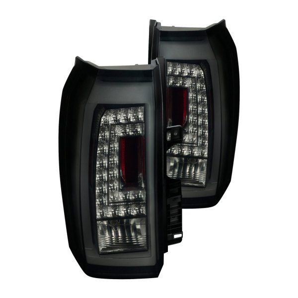 Spec-D® - Gloss Black/Smoke LED Tail Lights, GMC Yukon Denali