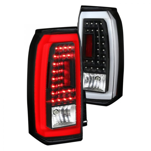 Spec-D® - Black LED Tail Lights, GMC Yukon Denali