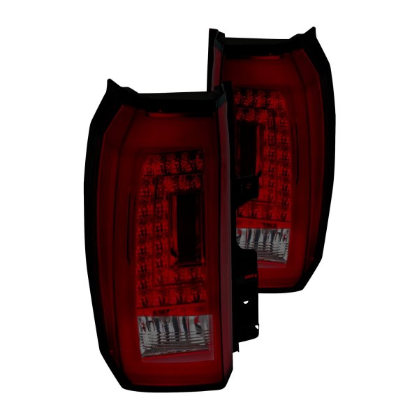 Spec-D® - Chrome/Smoke LED Tail Lights, GMC Yukon Denali