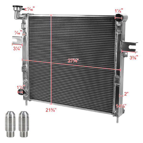 Spec-D® RAD2-GKEE99 - 2-Row Radiator