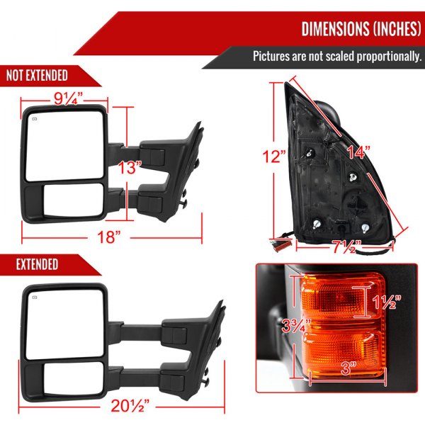 Spec-D® RMX-F25008LEDH-P-FS - Driver and Passenger Side Power