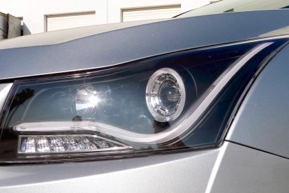 Spec-D® - Driver and Passenger Side Gloss Black/Smoke DRL Bar Halo Projector Headlights with LED Turn Signal, Installation