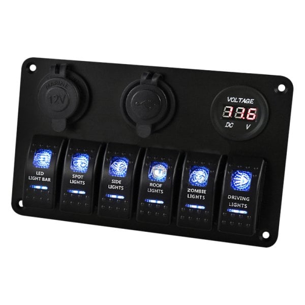 Spec-d® Pnl-sp007-yj - Gang Rocker Switch Panel