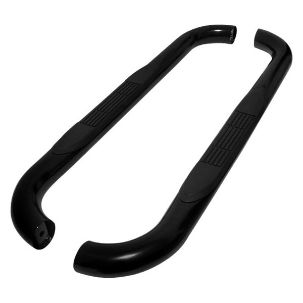 Spec-D® - 3" Black Round Side Step Bars